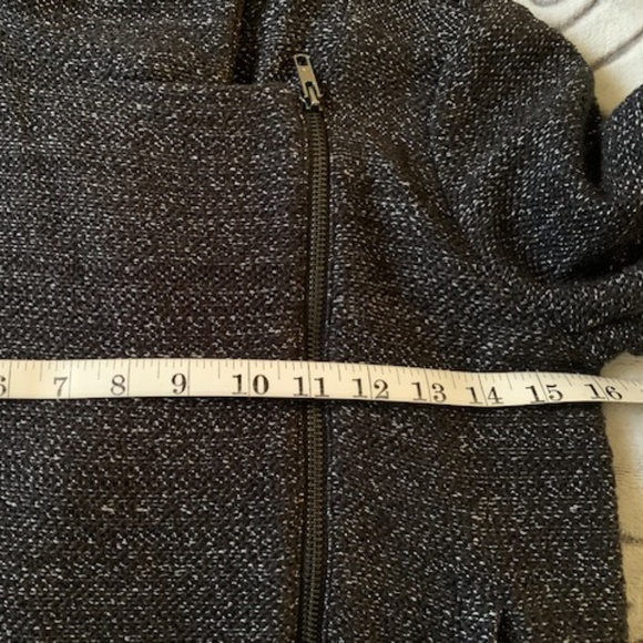 Black & white tweed MOTO jacket - XSmall Petite - Picture 3 of 6